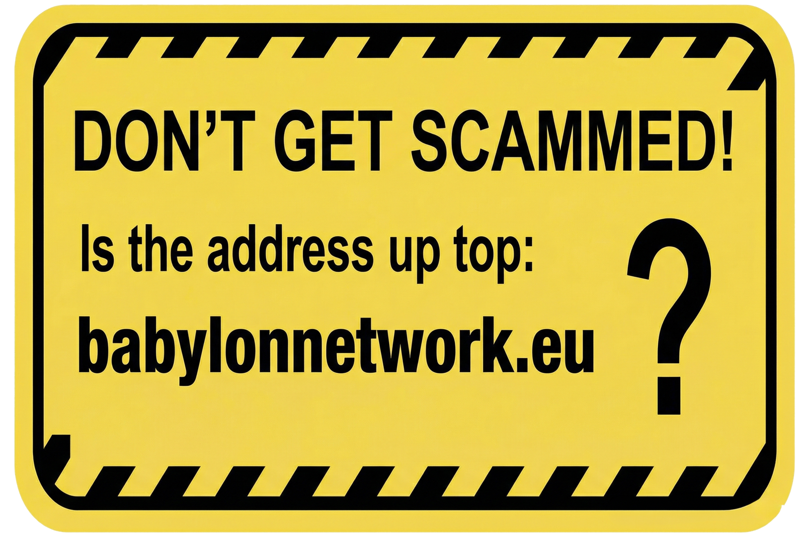 Don't get scammed
